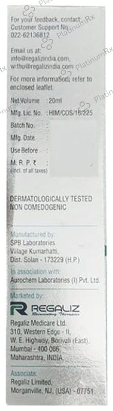 Regaliz Truderma Stabilized Vitamin C 20% Serum 20ml