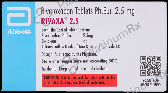 Rivaxa 2.5mg Tablet 14s
