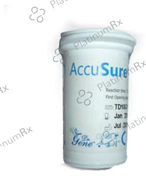 Dr. Gene Accusure Blood Glucose Test Strip (Only Strip) 50 Test