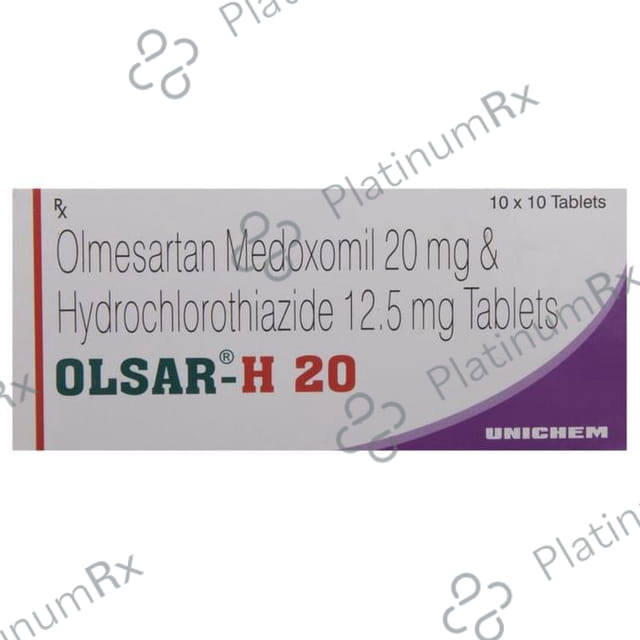 Olsar H 20/12.5mg Tablet 10s
