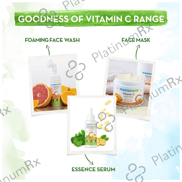 Mamaearth 10% Vitamin C Essence Serum - Paraben-Free - For All Skin Types