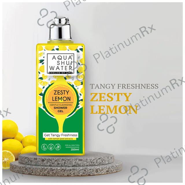 Aqua Shui Water Water Zesty Lemon Shower Gel(250ml Each) 1 Pack