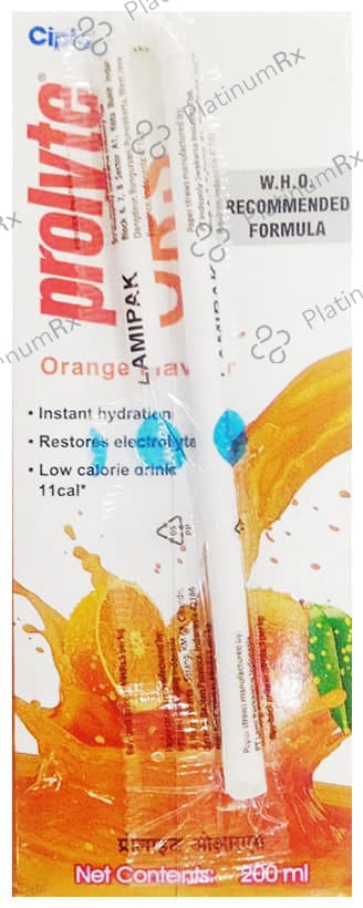 Prolyte ORS Ready To Drink Orange Flavour 200ml