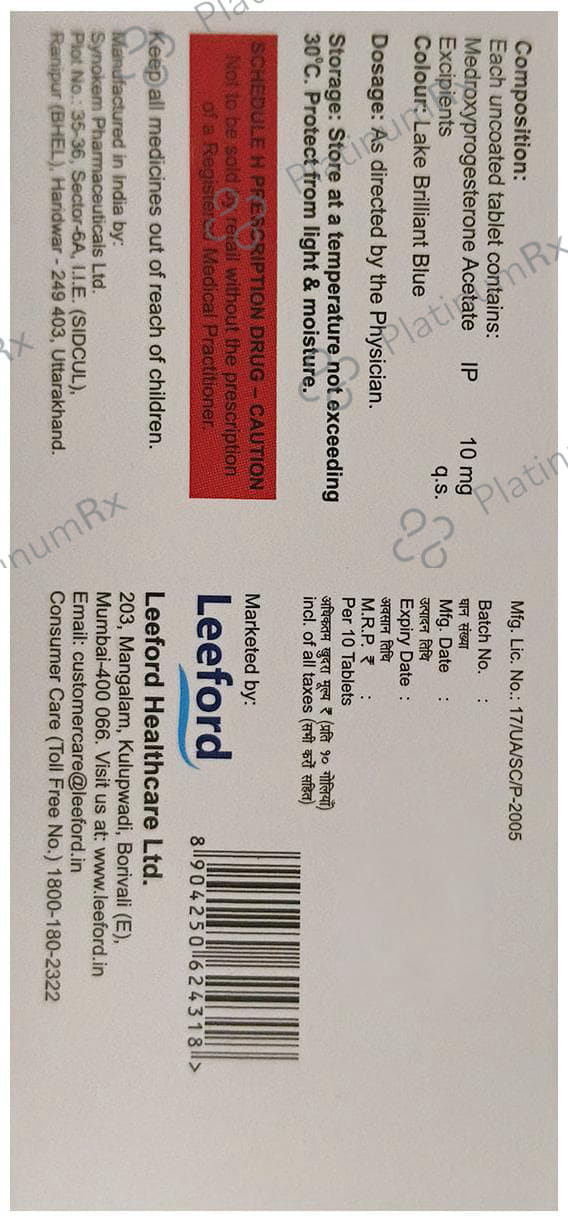 Gestoserv M 10mg Tablet 10s
