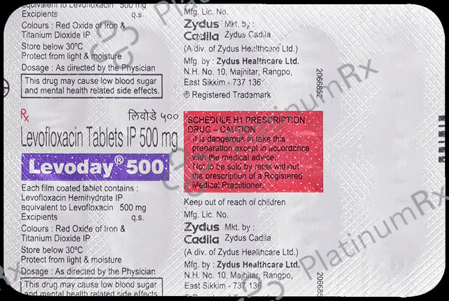 Levoday 500mg Tablet 10s