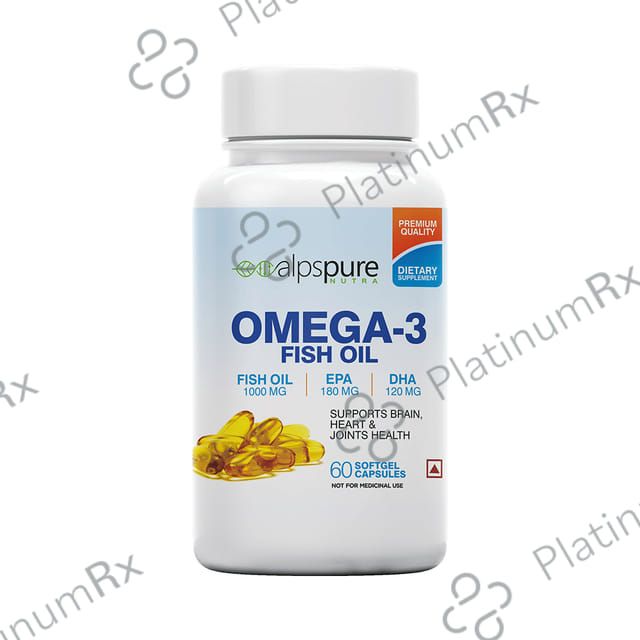 Alpspure Nutra Omega 3 Fish Oil 1000mg Softgel Capsule 60s