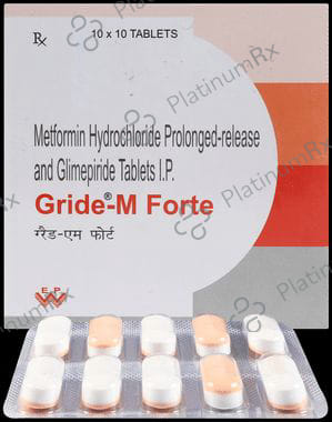 Gride M Forte 2/500mg Tablet PR 10s