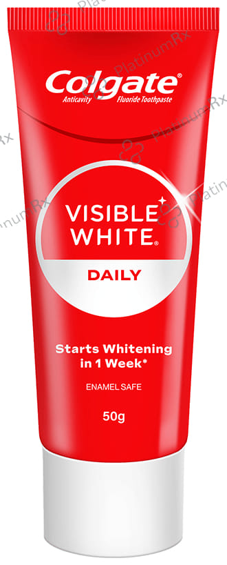Colgate Visible White Teeth Whitening Fluoride Toothpaste 50gm
