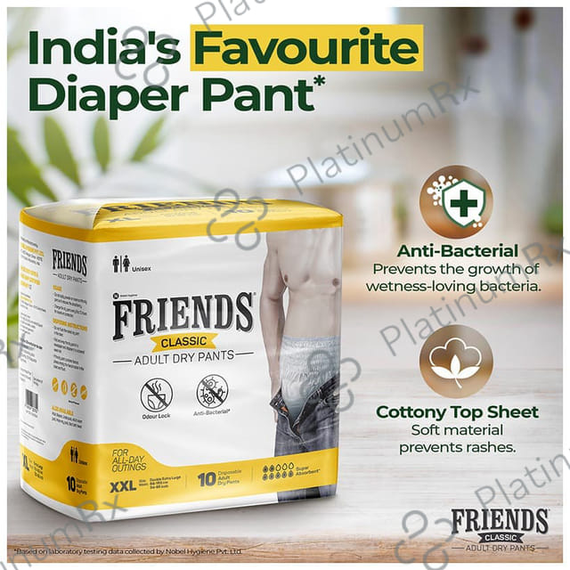 Friends Classic Adult Dry Pant Diaper XXL 10s