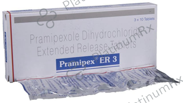 Pramipex 3mg Tablet ER 10s