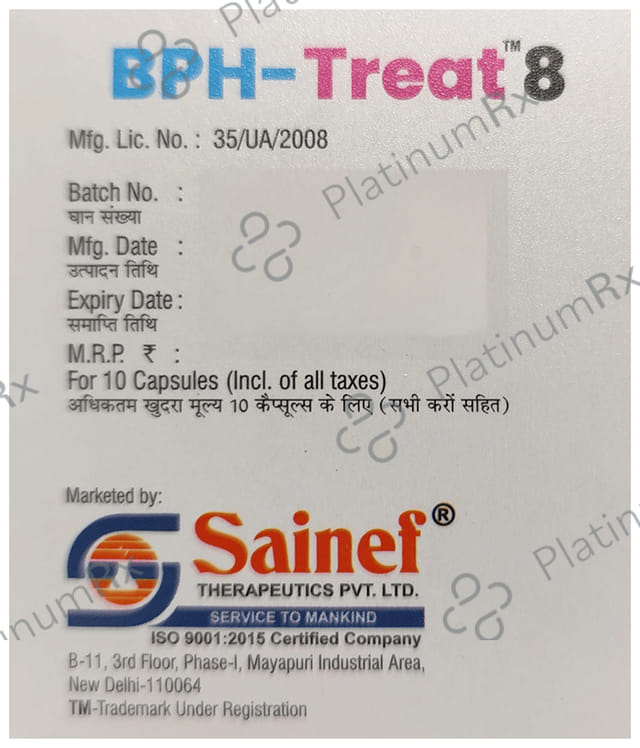 BPH Treat D 8mg Capsule 10s
