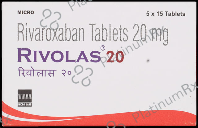 Rivolas 20mg Tablet 15s
