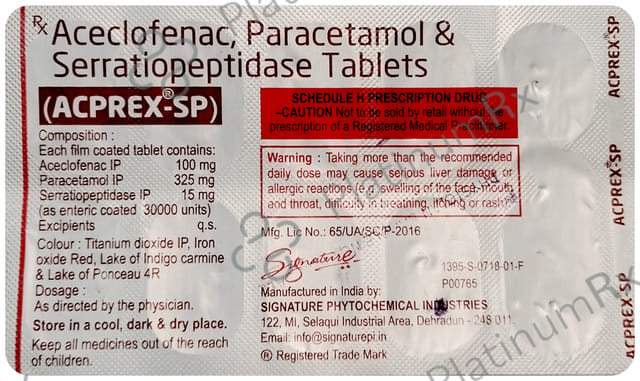 Acprex SP Tablet 10s