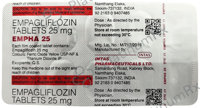 Empha 25mg Tablet 10s