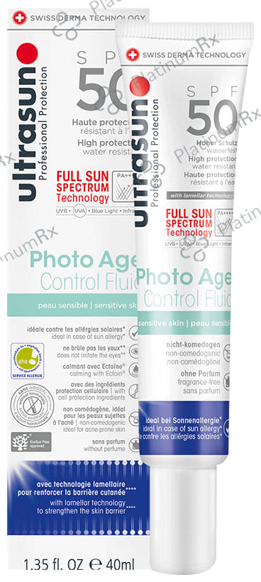 Ultrasun Photo Age Control Fluid Sunscreen SPF 50 Cream 40ml