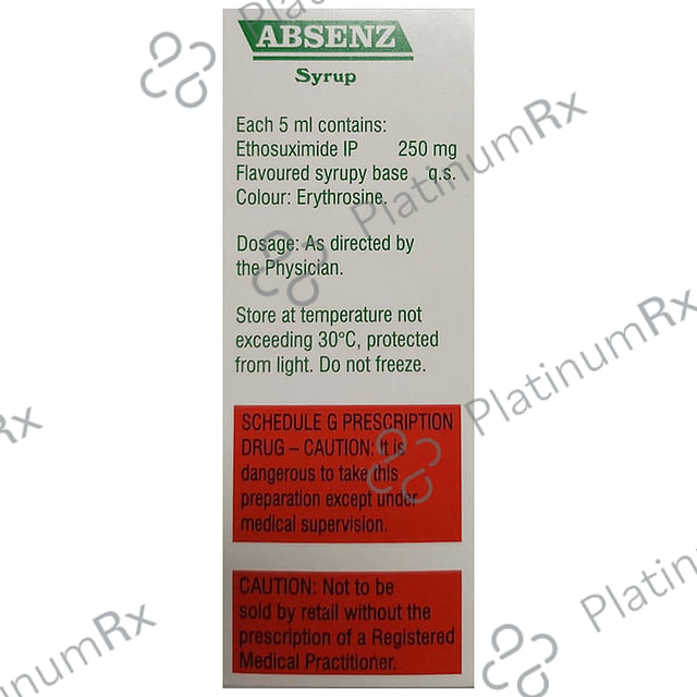 Absenz 250mg Oral Solution 100ml