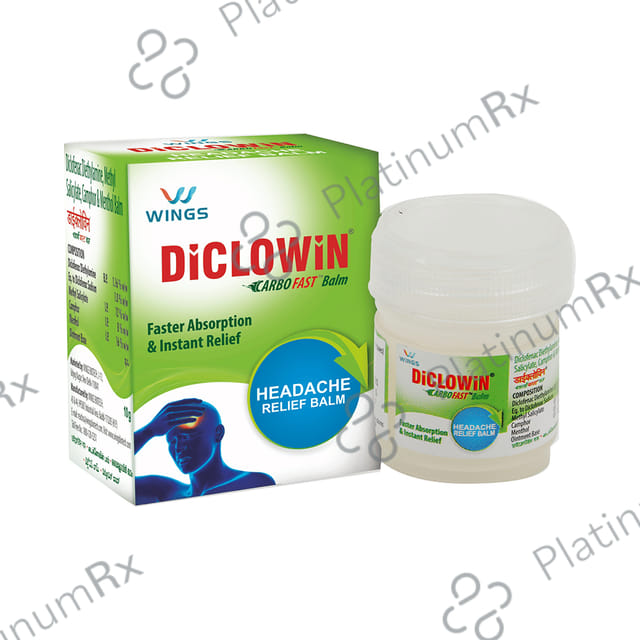 Diclowin Carbofast Headache Relief Balm 10gm