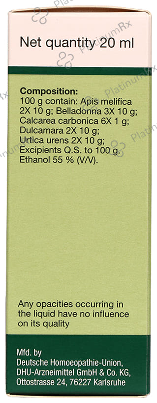 Dr Willmar Schwabe Germany Urtica Pentarkan Ptk. 86 Drop