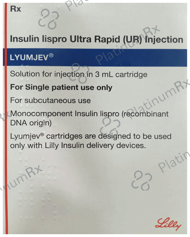 Lyumjev (100 IU/ml) Cartridge / Injection 5*3ml