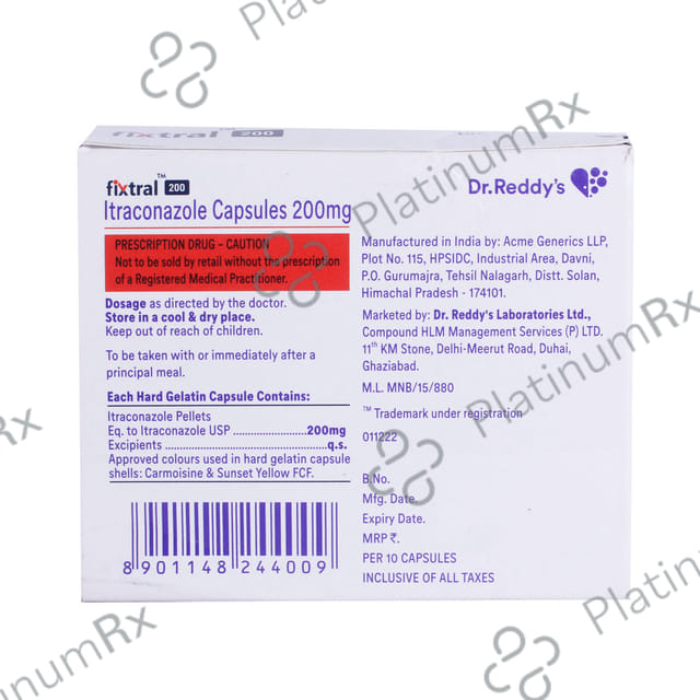 Fixtral 200mg Capsule