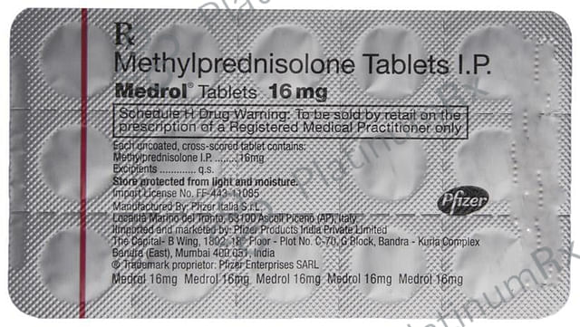 Medrol 16mg Tablet 14s