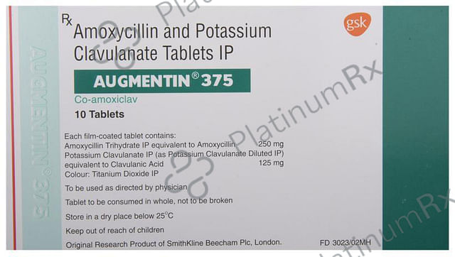 Augmentin 375mg Tablet 10s