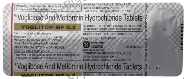 Voglitor MF 0.2/500mg Tablet 10s