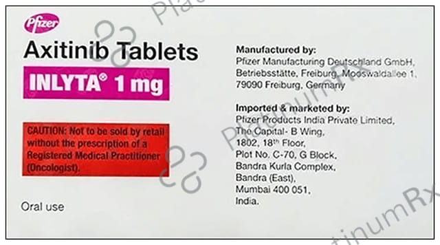 Inlyta 1mg Tablet 28s