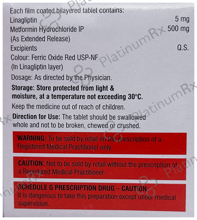 Linabite M 5/500mg Tablet 10s