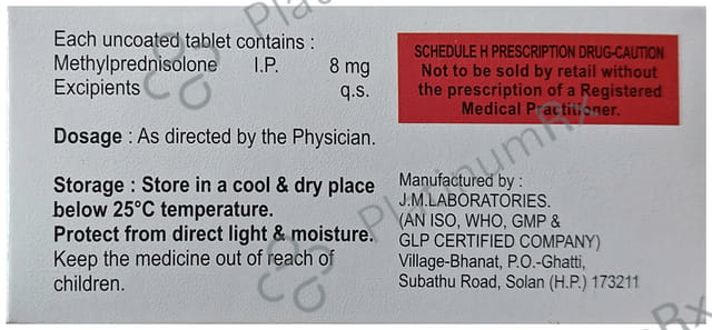 Satpred 8mg Tablet 10s