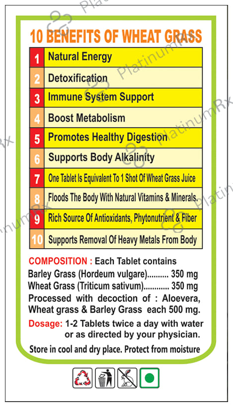 Basic Ayurveda Grass Meal Tablet