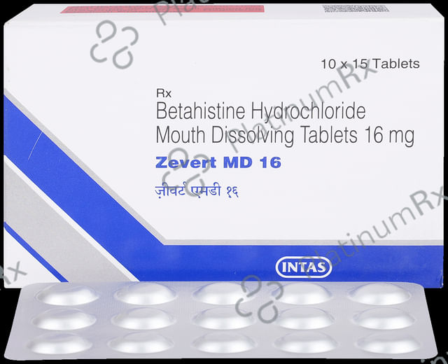 Zevert MD 16mg Tablet MD 15s