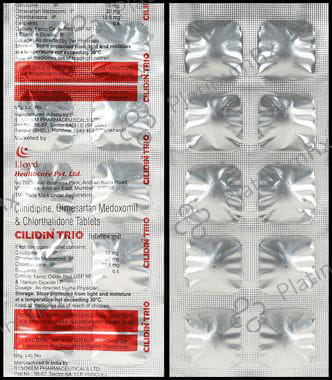 Cilidin Trio 12.5/10/20mg Tablet 10s
