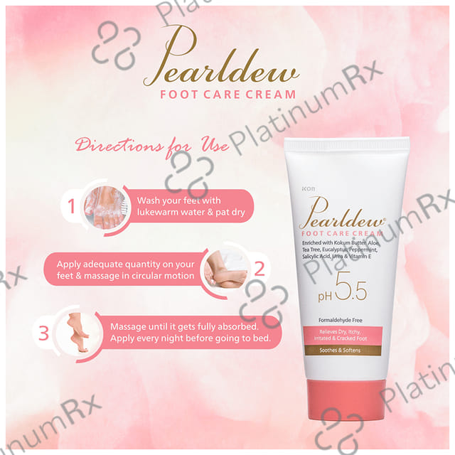 Pearldew Foot Care Cream (60gm Each) 2 Tubes