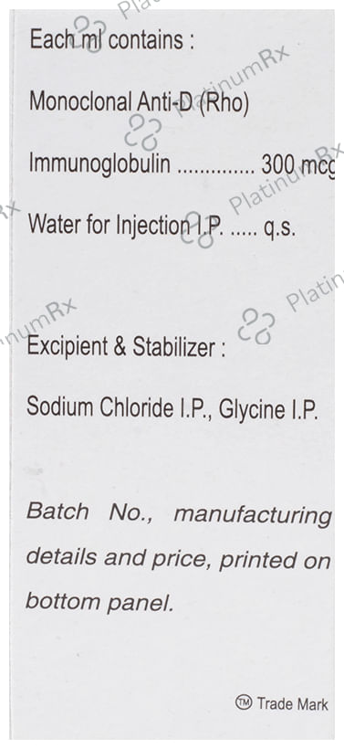 Rhoclone 300mcg Injection