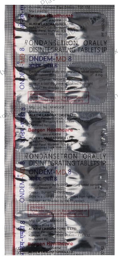 Ondem MD 8mg Tablet DT 10s