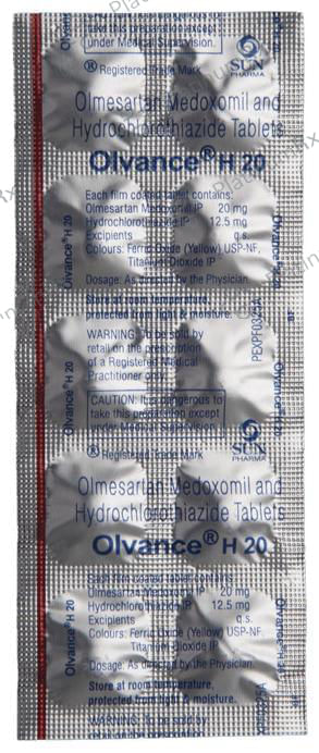 Olvance H 12.5/20mg Tablet 10s