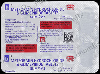 Glimp M 2/500mg Tablet 10s