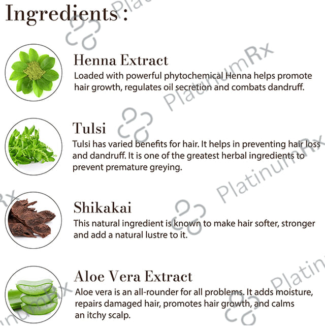 Vagad's Khadi Herbal Henna & Tulsi Shampoo