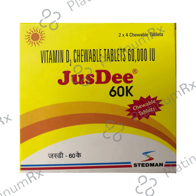 Jusdee 60K Chewable Tablet 4s