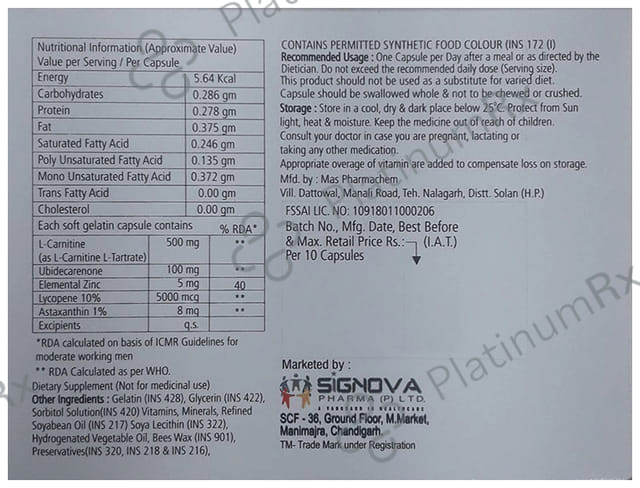 XQ 10 Soft Gelatin Capsule 10s