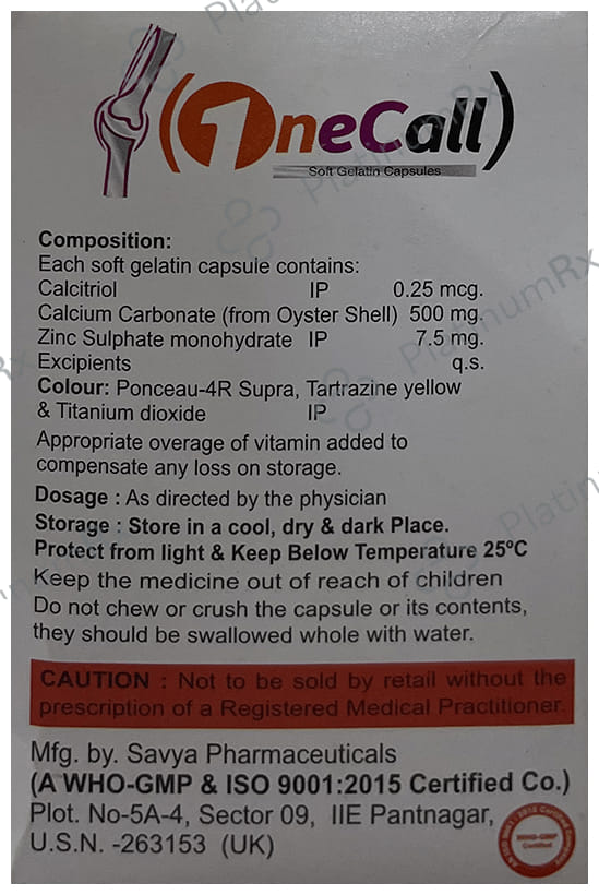 Onecall Softgel Capsule 10s
