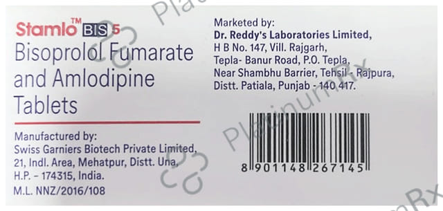 Stamlo Bis 5/5mg Tablet 10s