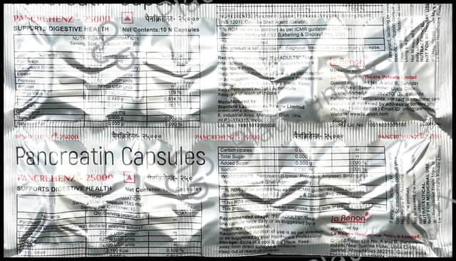 Pancrehenz 25000 Capsule 10s