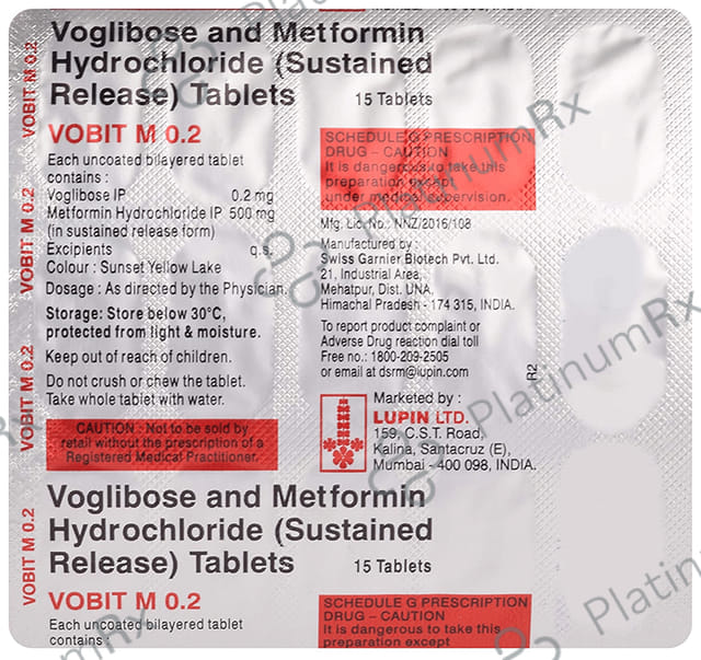 Vobit M SR 500/0.2mg Tablet 15s