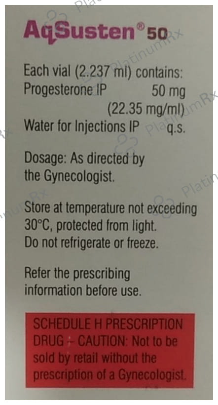 Aqsusten 50mg Injection 1s