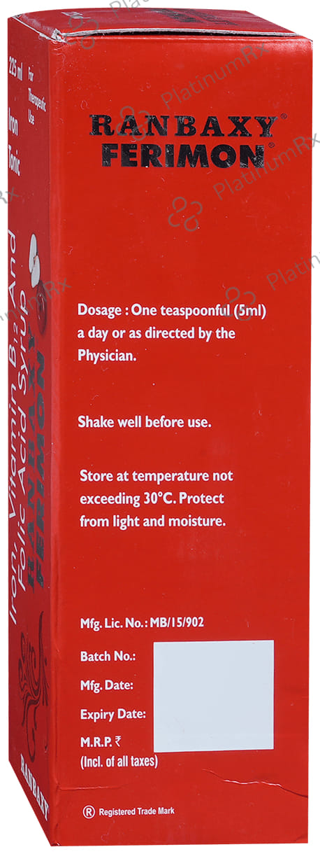 Ferimon 15mcg/110mg/1.5mg Syrup 225ml