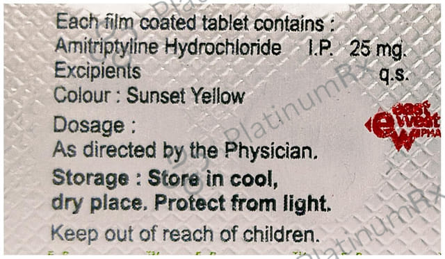 Amitrip 25mg Tablet 10s (East)