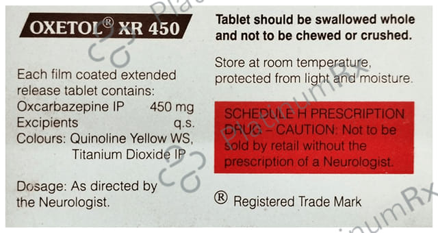 Oxetol 450mg Tablet XR 10s