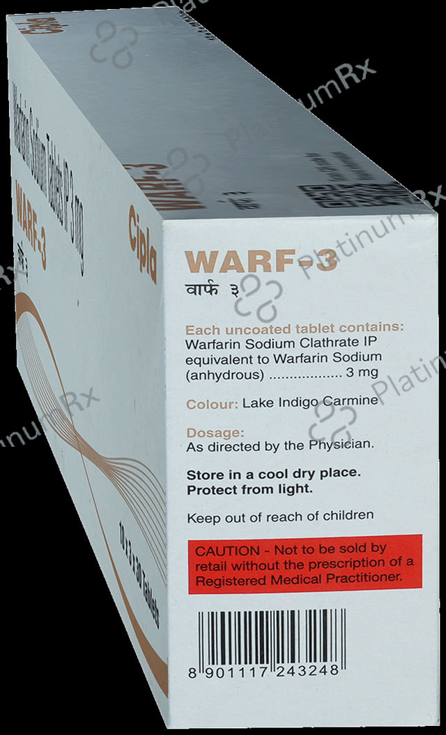 Warf 3mg Tablet 30s